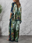 Exotic Jungle Print Batwing Sleeve Shirt