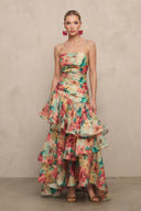 Floral-Print Slip Maxi Dress