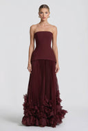 Petal Design Maxi Dress
