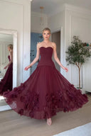 Petal Design Maxi Dress