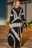 Lace Panelled Maxi Dress