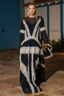 Lace Panelled Maxi Dress
