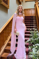 Flower Design Shawl Maxi Dress
