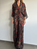 Kimono-Style Printed Dress-4