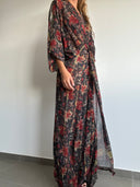 Kimono-Style Printed Dress-4