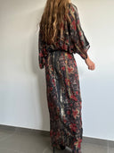 Kimono-Style Printed Dress-4