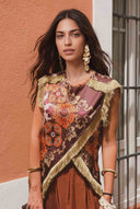 Tassel DesignTop And Bloomers Set