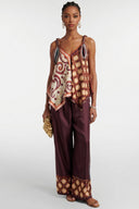 Printed Sling Top And Wide Leg Pants Set