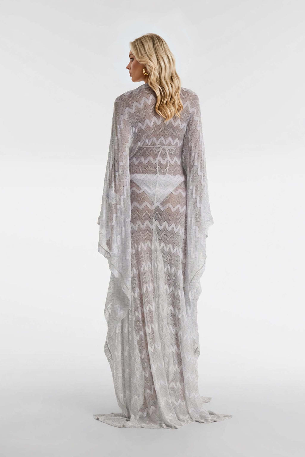 Hollow Design Knit Loose Maxi Dress
