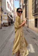 Printed Dress And Coat Set