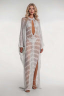 Hollow Design Knit Loose Maxi Dress