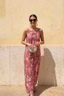 Printed Dress And Coat Set