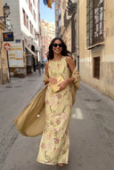Printed Dress And Coat Set