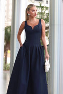 Minimalist Slim Sling Maxi Dress