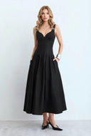 Minimalist Slim Sling Maxi Dress