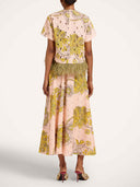 Elegant Paisley Feather Two-Piece Set