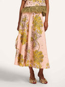 Elegant Paisley Feather Two-Piece Set
