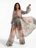 Oceanic Mirage Flow Wide Leg Pants