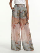 Oceanic Mirage Flow Wide Leg Pants