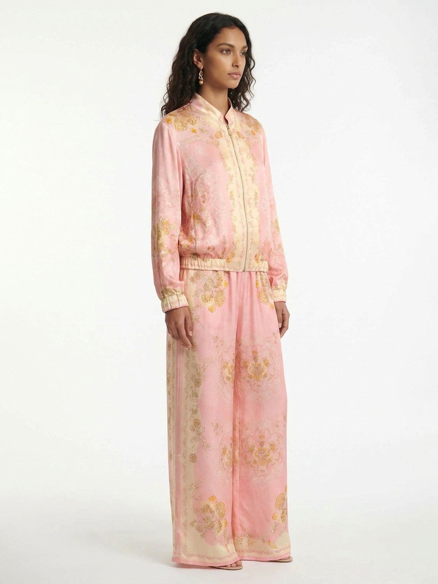 Blush Heritage Print Relaxed Shirt