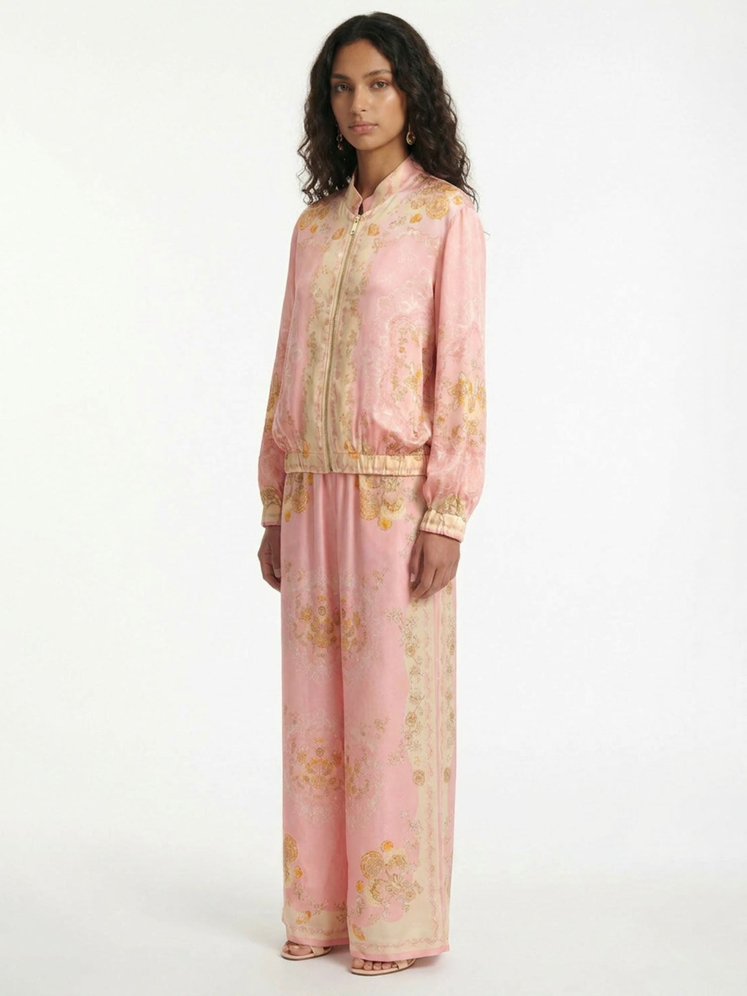 Blush Heritage Print Relaxed Shirt