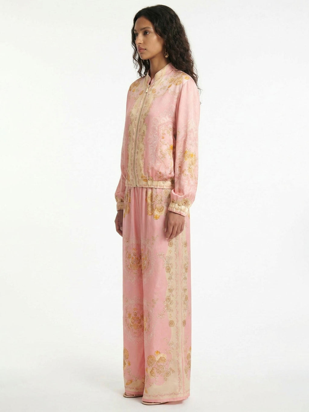 Blush Heritage Print Relaxed Shirt