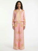 Blush Heritage Print Relaxed Shirt