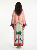 Mystic Palm Printed Maxi Dress