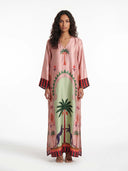 Mystic Palm Printed Maxi Dress