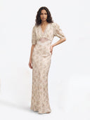 Floral Puff Sleeve Maxi Dress
