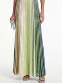 Prism Glow Halter Maxi Dress