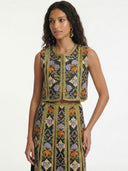 Nomad Heritage Printed Wrap Top