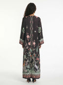 Midnight Garden Kimono Maxi Dress