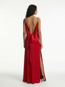 Elegant Bordeaux Maxi Dress