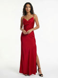 Elegant Bordeaux Maxi Dress