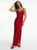 Elegant Bordeaux Maxi Dress