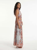 Terracotta Paisley Printed Halter Set