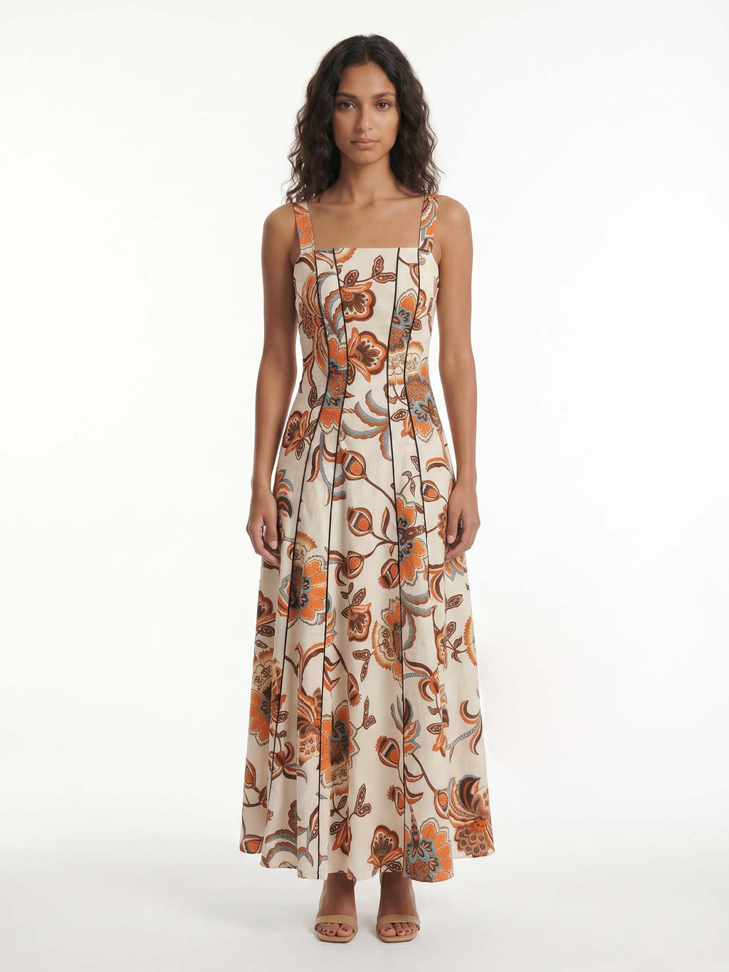 Orchid Printed Tapestry Maxi Dress