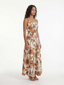 Orchid Printed Tapestry Maxi Dress