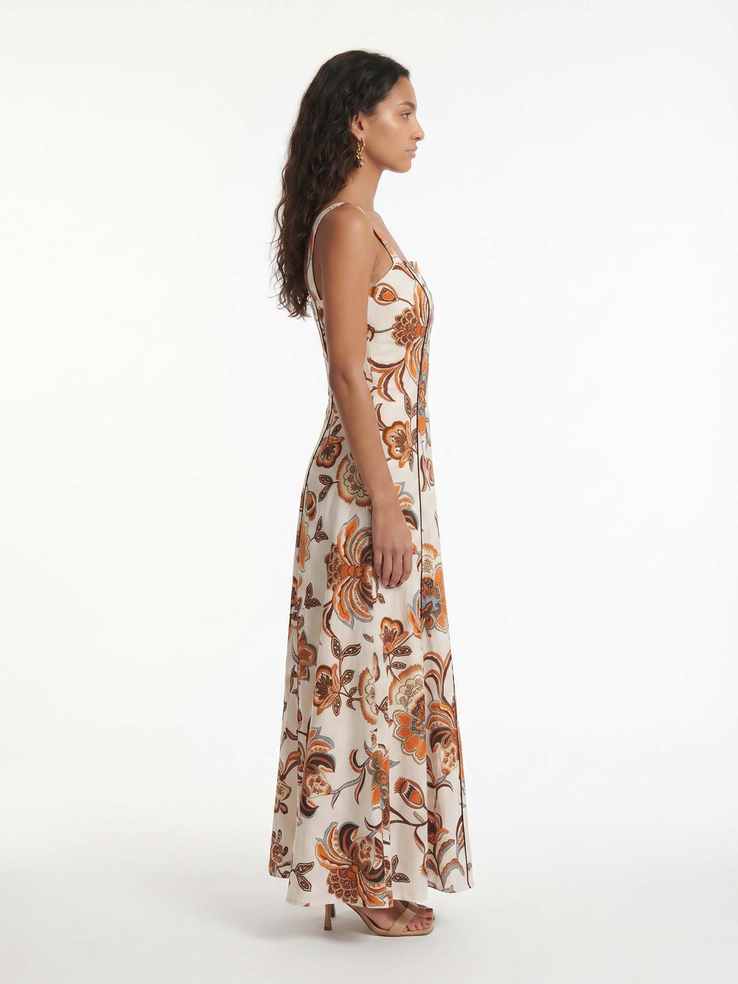 Orchid Printed Tapestry Maxi Dress
