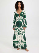 Tribal Forest Maxi Dress