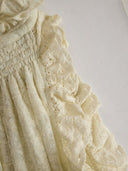 Sexy Lace Sleeveless Ruffle Mini Dress