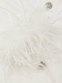 Minimalist Feather Cuff Tailored Mini Blazer Dress