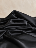 Elegant High Neck Button Front Flared Sleeve Maxi Dress