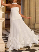 Petal Design Maxi Dress