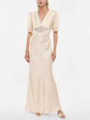 Floral Puff Sleeve Maxi Dress