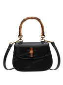 Retro Bamboo Top Handle Bag