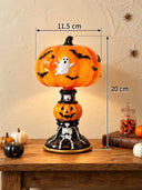 Halloween Pumpkin Stained Glass Table Lamp