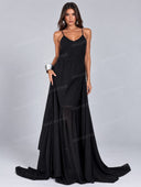 Elegant Sheer Cape Sleeve High Neck Kaftan Maxi Dress