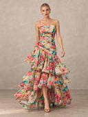 Floral-Print Slip Maxi Dress